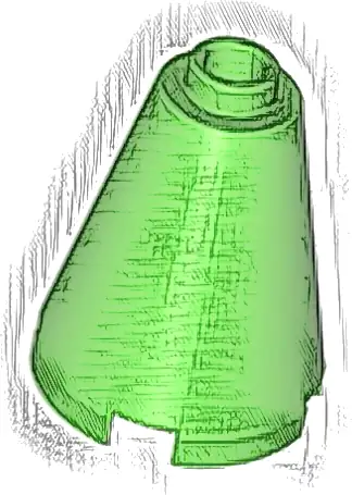 Cone 2 x 2 x 2 - Open Stud