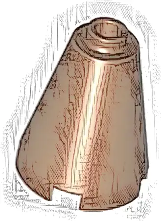 Cone 2 x 2 x 2 - Open Stud