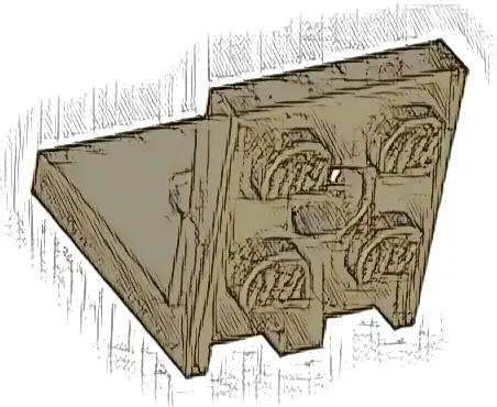 Bracket 2 x 2 - 2 x 2 with 2 Holes