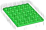 Część LEGO® 3958 Płytka 6 x 6