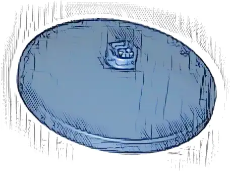 Dish 4 x 4 Inverted (Radar) with Solid Stud