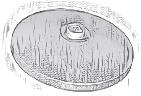 Dish 4 x 4 Inverted (Radar) with Solid Stud