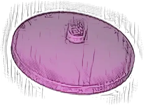 Dish 4 x 4 Inverted (Radar) with Solid Stud