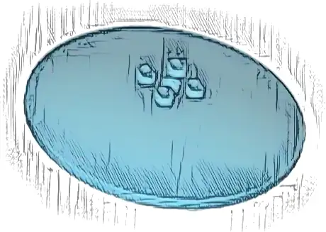 Dish 8 x 8 Inverted (Radar) - Solid Studs