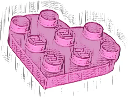 Plate, Round 3 x 3 Heart