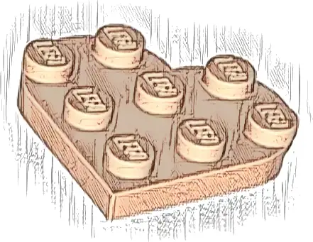 Plate, Round 3 x 3 Heart