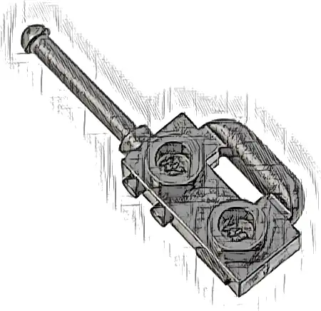 Minifigure, Utensil Radio with Extended Handle