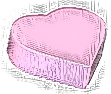 Tile, Round 1 x 1 Heart