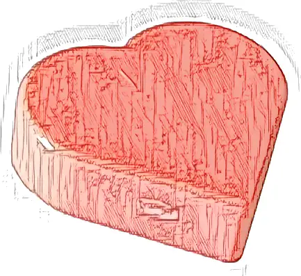 Tile, Round 1 x 1 Heart