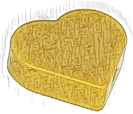 Tile, Round 1 x 1 Heart