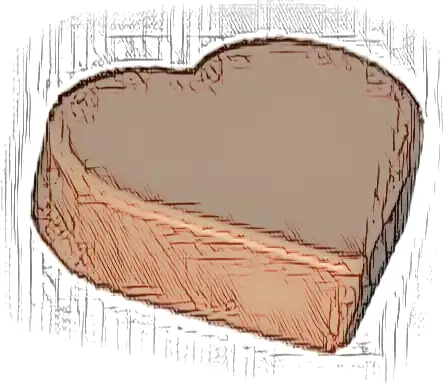 Tile, Round 1 x 1 Heart