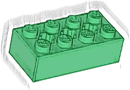 Technic, Brick 2 x 4 with 3 Axle Holes