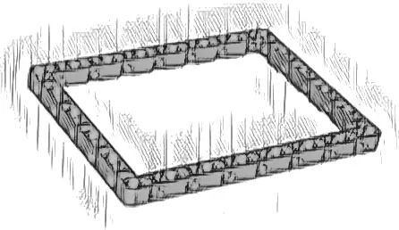 Technic, Liftarm, Modified Frame Thick 11 x 15 Open Center
