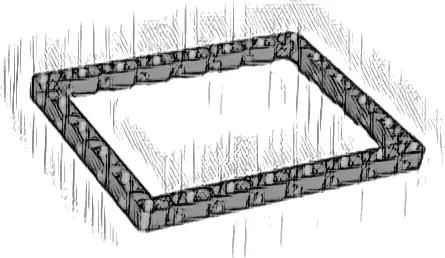 Technic, Liftarm, Modified Frame Thick 11 x 15 Open Center