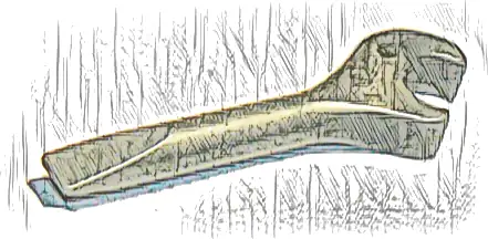 Minifigure, Utensil Tool Spanner Wrench / Screwdriver