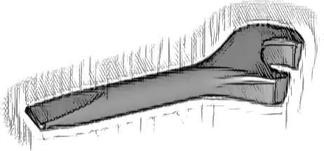 Minifigure, Utensil Tool Spanner Wrench / Screwdriver