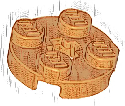 Plate, Round 2 x 2 with Axle Hole