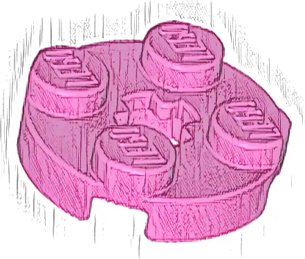 Plate, Round 2 x 2 with Axle Hole