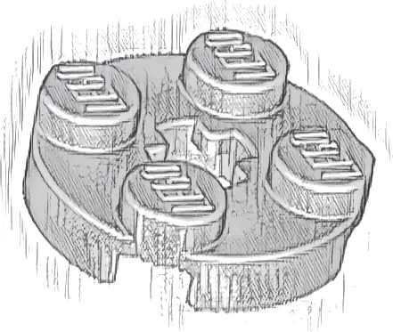 Plate, Round 2 x 2 with Axle Hole