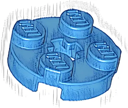 Plate, Round 2 x 2 with Axle Hole
