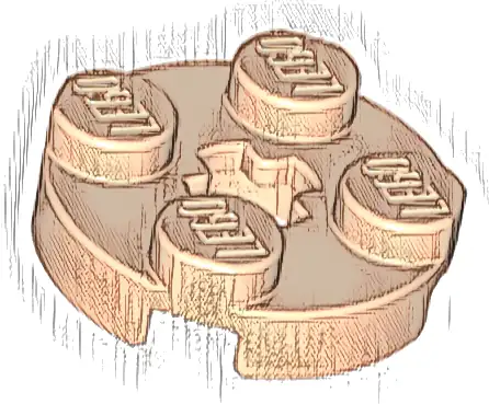 Plate, Round 2 x 2 with Axle Hole