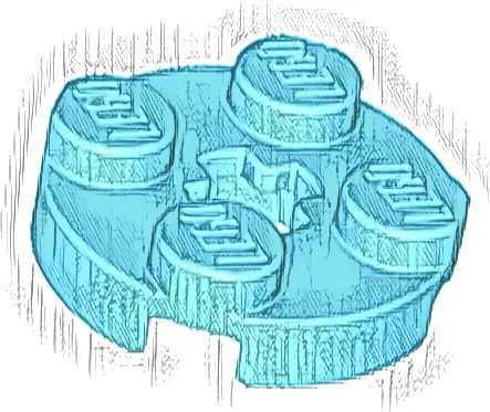 Plate, Round 2 x 2 with Axle Hole