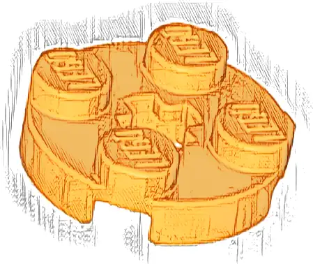 Plate, Round 2 x 2 with Axle Hole