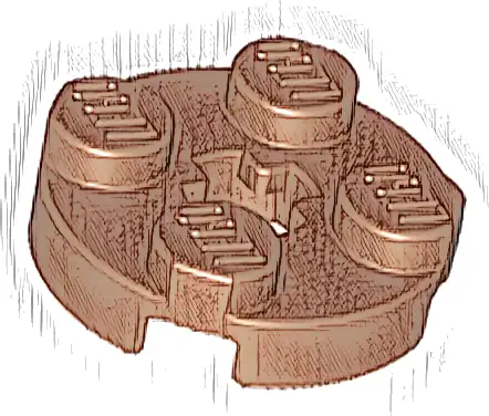 Plate, Round 2 x 2 with Axle Hole