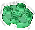 Część LEGO® 4032 Płytka, Okrągła 2 x 2 z Otworem na Oś