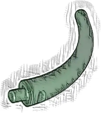 Dinosaur Tail End Section / Horn