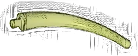 Dinosaur Tail End Section / Horn