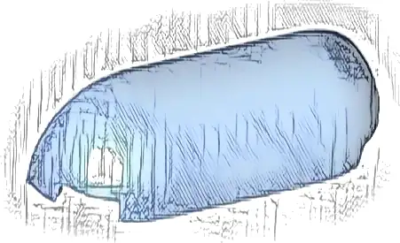 Slope, Curved 1 x 4 with Rounded Ends