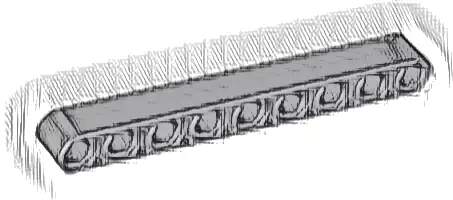 Technic, Liftarm Thick 1 x 9