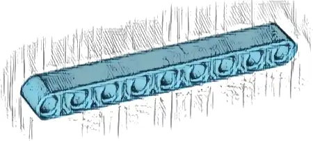 Technic, Liftarm Thick 1 x 9