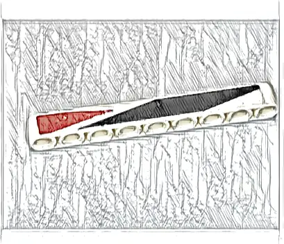 Technic, Liftarm Thick 1 x 9 with Dark Blue and Dark Red Angled Stripe Pattern Model Right Side (Sticker) - Set 42109