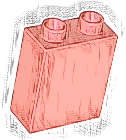 Duplo, Brick 1 x 2 x 2