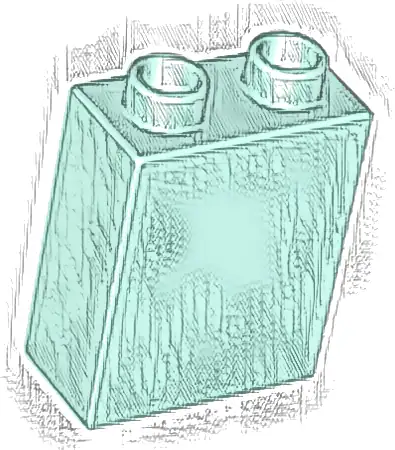 Duplo, Brick 1 x 2 x 2