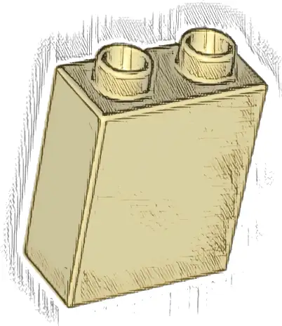 Duplo, Brick 1 x 2 x 2