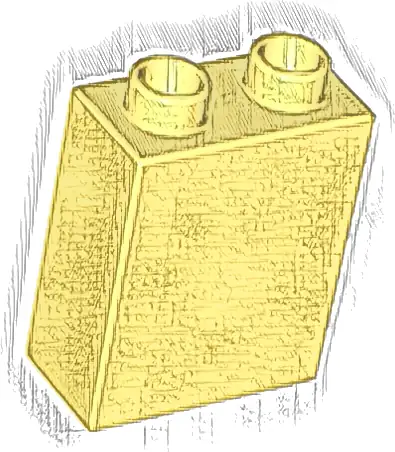 Duplo, Brick 1 x 2 x 2