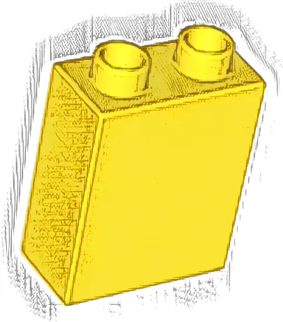 Duplo, Brick 1 x 2 x 2