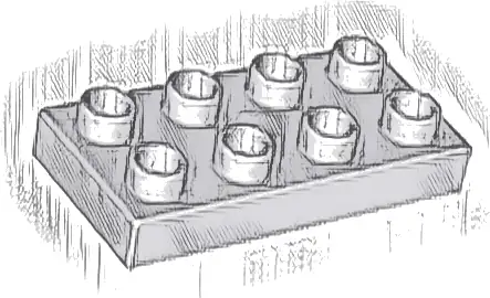 Duplo, Plate 2 x 4 x 1/2 (Thick)