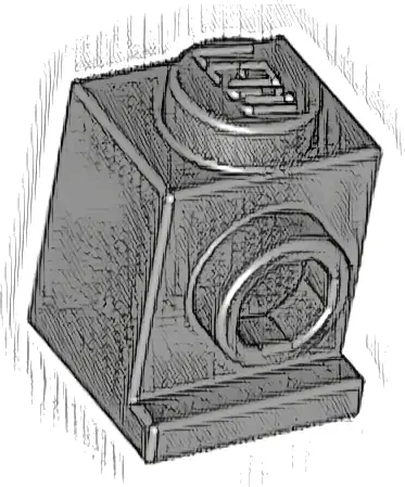 Brick, Modified 1 x 1 with Headlight