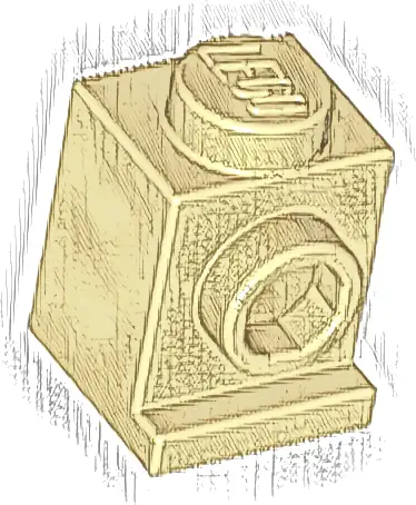 Brick, Modified 1 x 1 with Headlight