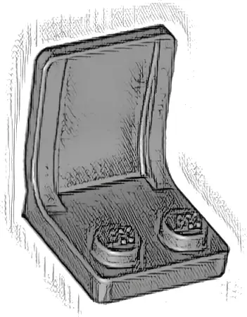 Minifigure, Utensil Seat / Chair 2 x 2