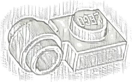 Plate, Modified 1 x 1 with Light Attachment - Thick Ring