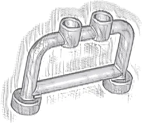 Bar 1 x 4 x 2 with Open Studs