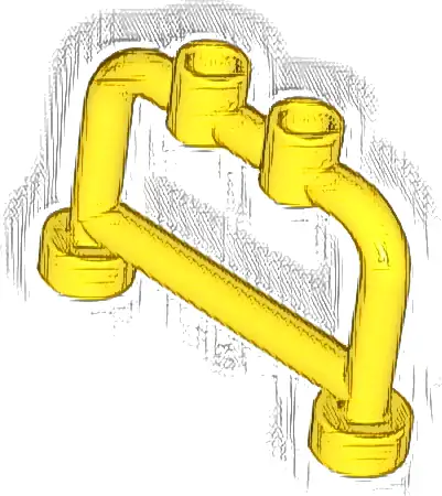 Bar 1 x 4 x 2 with Open Studs