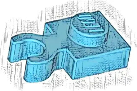 Plate, Modified 1 x 1 with Open O Clip Thick (Vertical Grip)