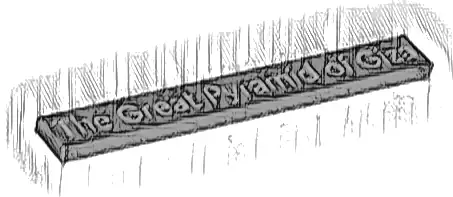 Tile 1 x 8 with 'The Great Pyramid of Giza' Pattern