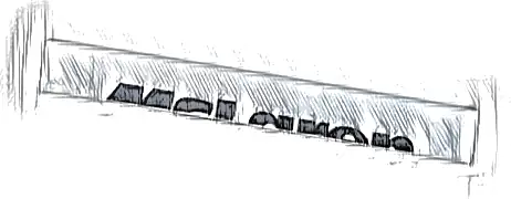 Tile 1 x 8 with Black 'McLaren' Top Half Pattern